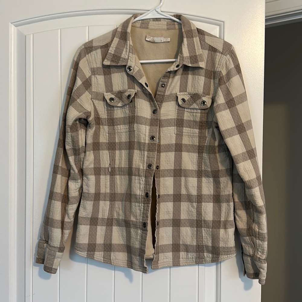 Prana lined flannel size M
